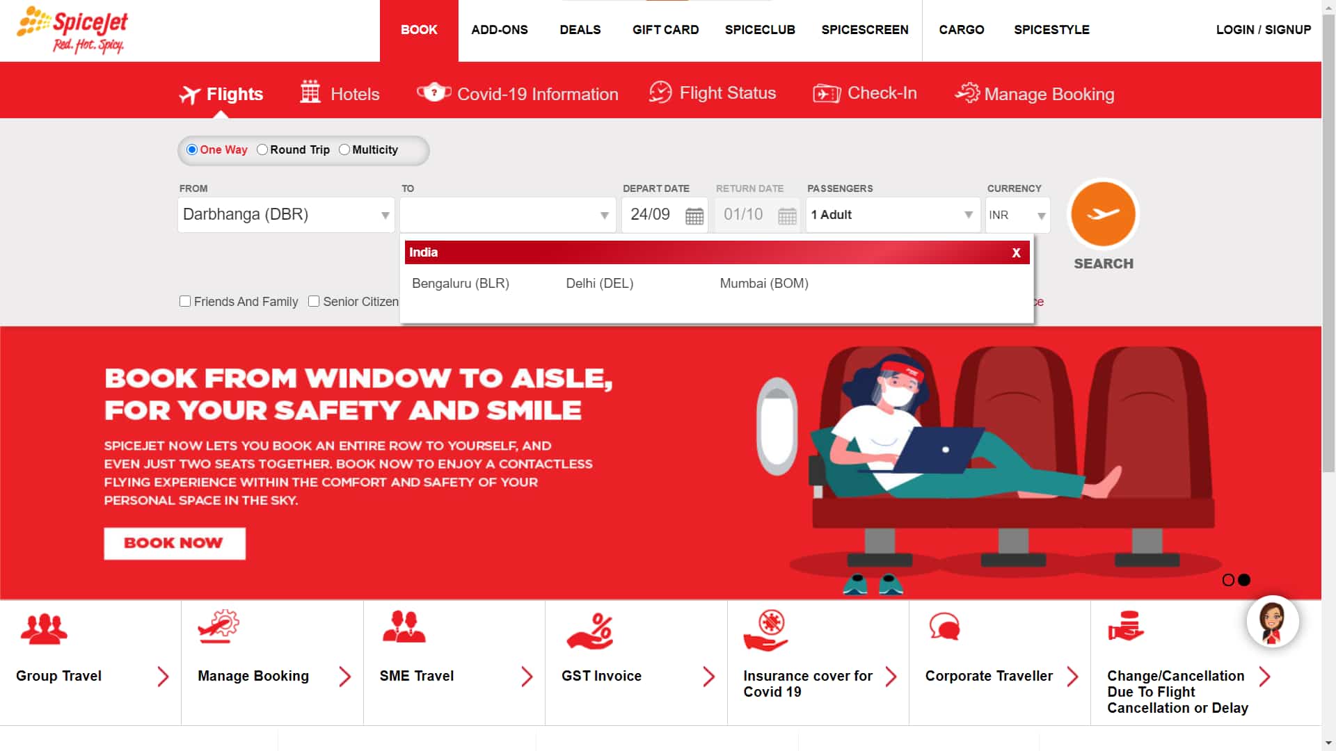 book flight ticket darbhanga airport online