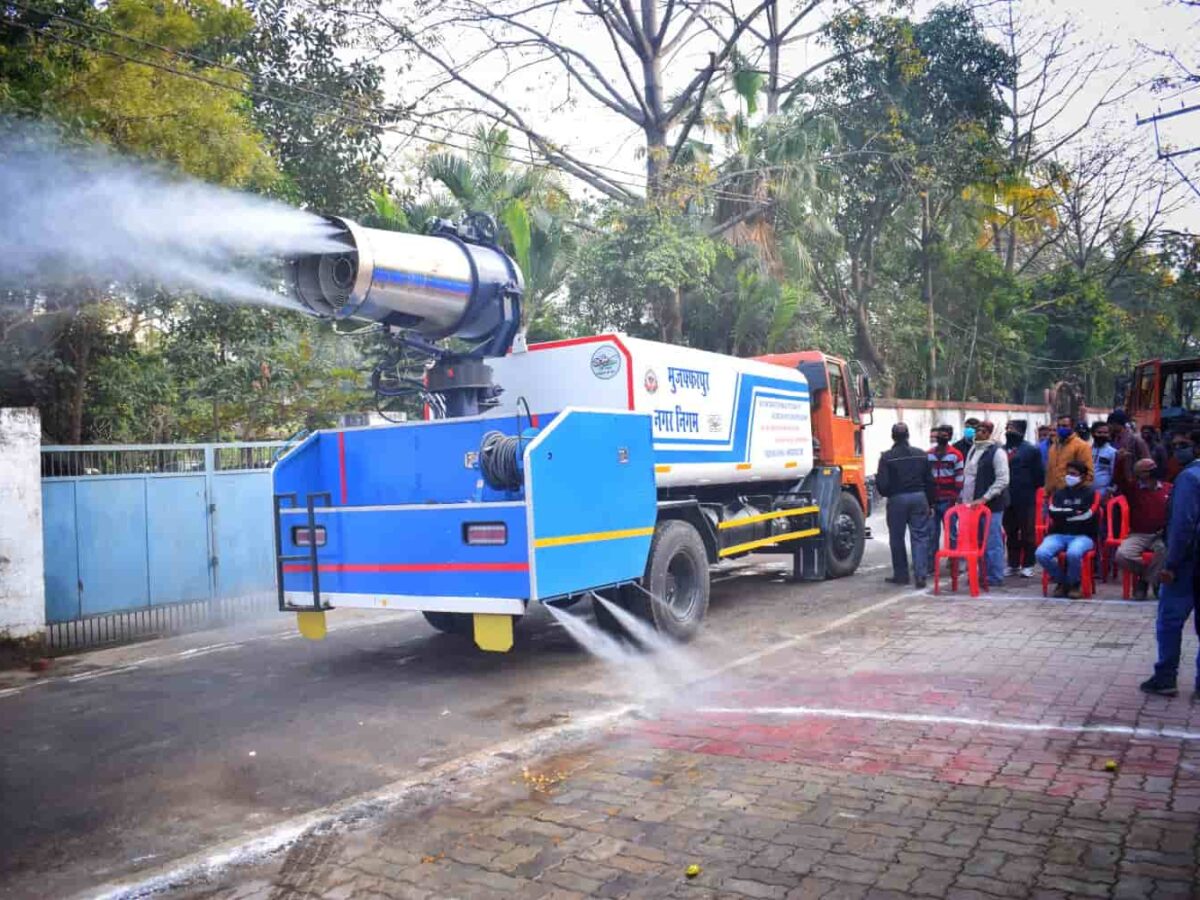 Muzaffarpur Municipal Corporation Flags 3 Anti-Smog Guns