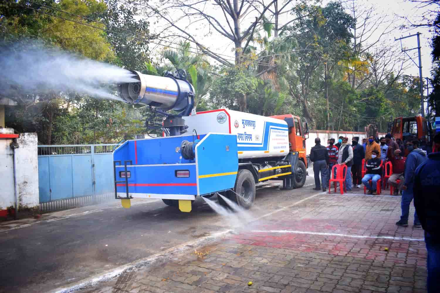 Muzaffarpur Municipal Corporation Flags 3 Anti-Smog Guns